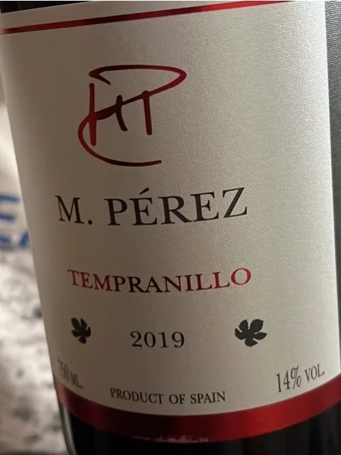 M. PÉREZ - TEMPRANILLO